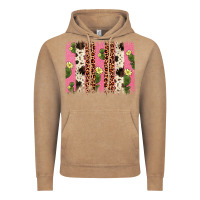 Vintage Coffee cactus leopard cowhide brush stroke Vintage Hoodie - Artiststas