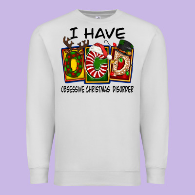 I Have Obsessive Christmas Disorder Premium Sweatshirt Designed By Fadigitalartstudio