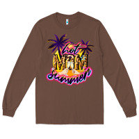 Chestnut Hot Mom summer Long Sleeve Tee - NancyCooperArtShop