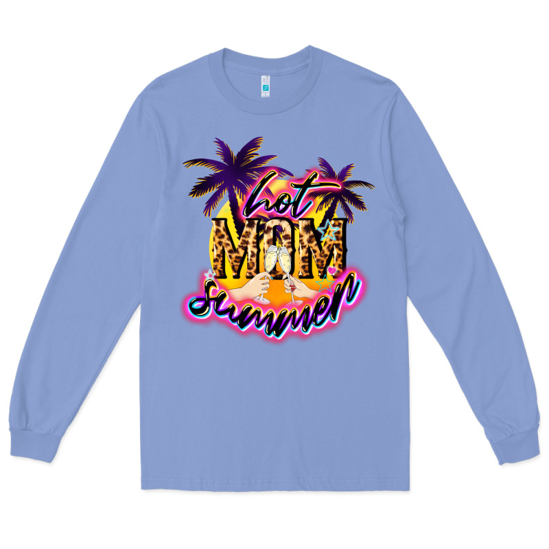 Hot Mom Summer Long Sleeve Tee by NancyCooperArtShop | Teevron
