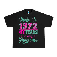 Black made in 1972, 50 years of being awesome Urban Heavy Tee - Jasminsmagicworld