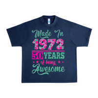 Navy made in 1972, 50 years of being awesome Urban Heavy Tee - Jasminsmagicworld