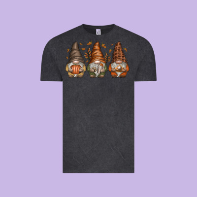 Fall Gnomes Vintage Tee Designed By Sublimationcraftshop