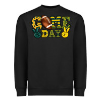 Black Game day yellow and green team color Heavyweight Sweatshirt - HowdyJamesFarm