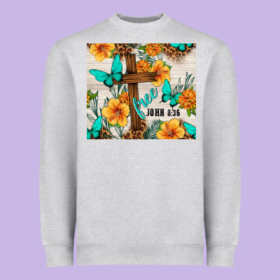 Christian Free John 8 36 Heavyweight Sweatshirt Designed By Tumblerdesignbyshophia