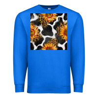 True Royal cowhide leopard sunflower seamless pattern Premium Sweatshirt - BundleAndBundleShop