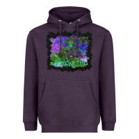 Plum halloween skull and leopard background Heavyweight Hoodie - BundleAndBundleShop