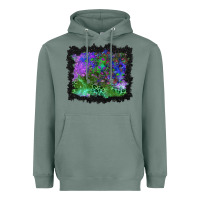 Sage halloween skull and leopard background Heavyweight Hoodie - BundleAndBundleShop