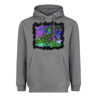 Storm halloween skull and leopard background Heavyweight Hoodie - BundleAndBundleShop