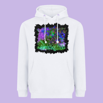 Halloween Skull And Leopard Background Heavyweight Hoodie Designed By Bundleandbundleshop
