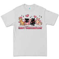 Dove Grey happy valentines day cats Premium Tee - MaliasSmallBusiness