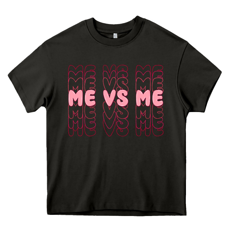 Me Vs Me Heavy Core Tee by MaliasSmallBusiness | Teevron