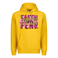 Lemon Faith over fear  Breast Cancer Awareness Premium Hoodie - FaDigitalArtStudio
