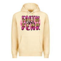 Pina Colada Faith over fear  Breast Cancer Awareness Premium Hoodie - FaDigitalArtStudio