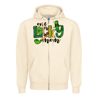 Sandshell One lucky mom St. Patrick's Zipper Hoodie - OliviaCreatesArt