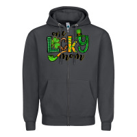 Smoke One lucky mom St. Patrick's Zipper Hoodie - OliviaCreatesArt