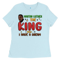 Baby Blue martin luther the king 1963 i have a dream Ladies Tee - MaliasSmallBusiness