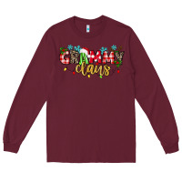 Burgundy Grammy Claus Long Sleeve Tee - texasbilliewilder