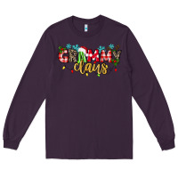 Plum Grammy Claus Long Sleeve Tee - texasbilliewilder