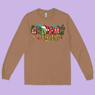 Grammy Claus Long Sleeve Tee Designed By Texasbilliewilder