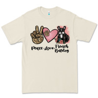 Bone peace love french bulldog Premium Tee - JahusDesignShop