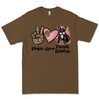 Cacao peace love french bulldog Premium Tee - JahusDesignShop