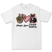White peace love french bulldog Premium Tee - JahusDesignShop