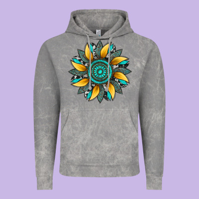 Sunflower Gemstone Leopard Vintage Hoodie Designed By Artiststas