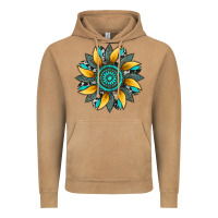 Vintage Camel sunflower gemstone leopard Vintage Hoodie - Artiststas