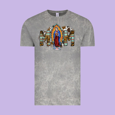 Mom Virgin Mary Vintage Tee Designed By Sublimationcraftshop