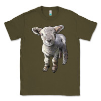 Army Green southdown baby sheep Classic Tee - LillyAllenDesigns