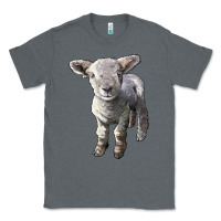 Charcoal Heather southdown baby sheep Classic Tee - LillyAllenDesigns