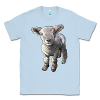 Dusty Blue southdown baby sheep Classic Tee - LillyAllenDesigns