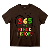 Chocolate Brown 365 days Heavy Core Tee - MaliasSmallBusiness