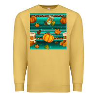 Antique Gold autumn seamless pattern Premium Sweatshirt - BundleAndBundleShop