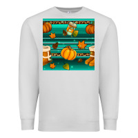 Dove Grey autumn seamless pattern Premium Sweatshirt - BundleAndBundleShop