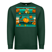 Sports Green autumn seamless pattern Premium Sweatshirt - BundleAndBundleShop