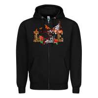 Black western love for cowgirls olivia Zipper Hoodie - OliviaCreatesArt