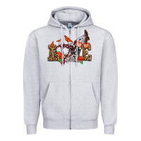 Heather Grey western love for cowgirls olivia Zipper Hoodie - OliviaCreatesArt