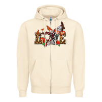 Sandshell western love for cowgirls olivia Zipper Hoodie - OliviaCreatesArt