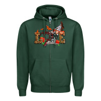 Sports Green western love for cowgirls olivia Zipper Hoodie - OliviaCreatesArt