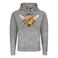 Cloud Rock bee with flowers Vintage Hoodie - Artiststas