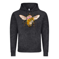 Vintage Arctic bee with flowers Vintage Hoodie - Artiststas