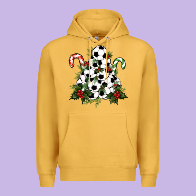 Lightning Soccer Christmas Tree Premium Hoodie Designed By Ranaportraitstore