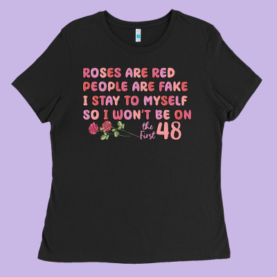 Roses Are Red Ladies Tee Designed By Maliassmallbusiness