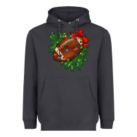 Smoke american football christmas with lights and ribbon Heavyweight Hoodie - FaDigitalArtStudio