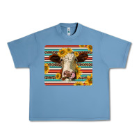 Pebble Blue serape leopard hereford cattle mousepad Urban Heavy Tee - Jasminsmagicworld