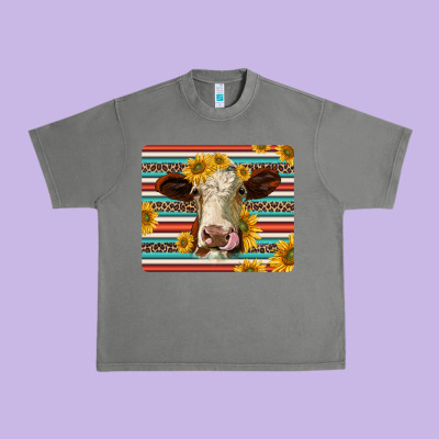 Serape Leopard Hereford Cattle Mousepad Urban Heavy Tee Designed By Jasminsmagicworld