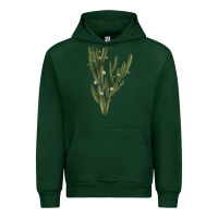 Forest Green cereus jamacaru Urban Hoodie - LillyAllenDesigns