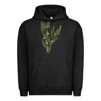 Pigment Black cereus jamacaru Urban Hoodie - LillyAllenDesigns